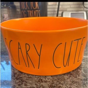 Rae Dunn Halloween dog bowl, large